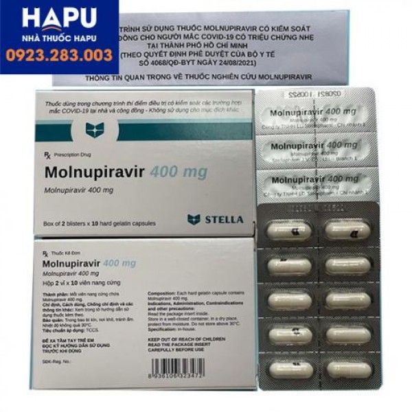 Thuốc Molnupiravir 400mg và 200mg là một thuốc kháng virus