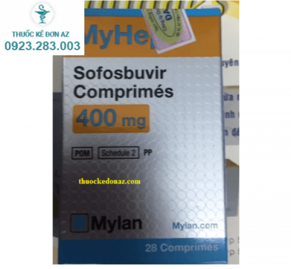 Thuốc Myhep lvir - Điều trị viêm gan C (Hộp 28 viên)