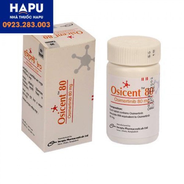Thuốc Osicent 80mg Osimertinib điều trị ung thư