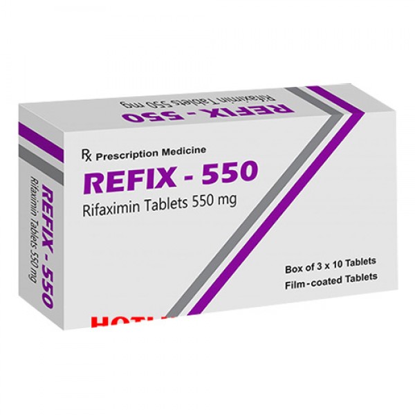 Thuốc Refix 550 mg (Rifaximin) giá bán tốt nhất mua ở đâu Việt Nam
