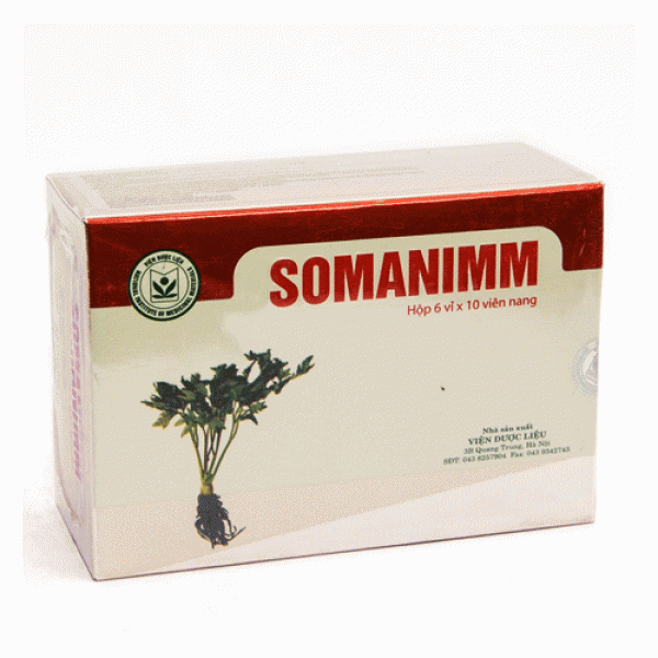 Thuốc Somanimm (Hộp 60 viên) – Thuốc tăng cường miễn dịch