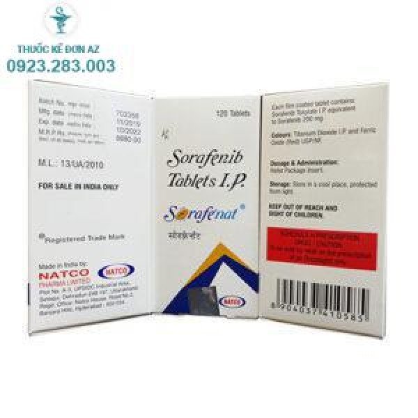  thuốc Sorafenat 200mg đang có giá ? thuốc sorafeniat có thể tìm ở đâu?
