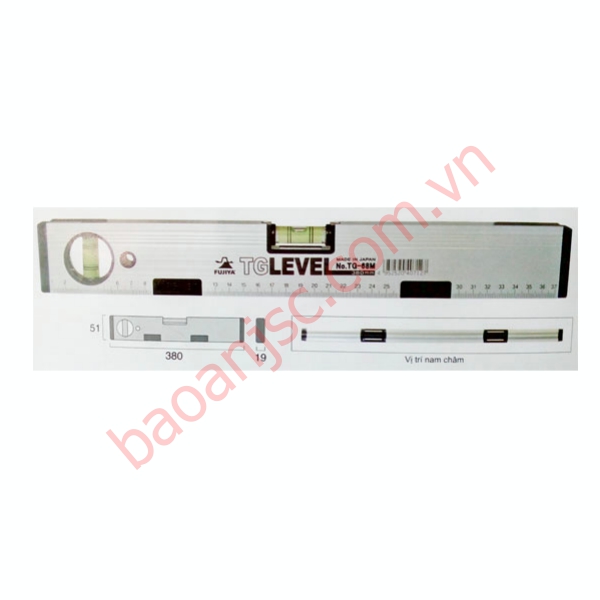 Thước thủy có từ Fujiya TG-68M-380