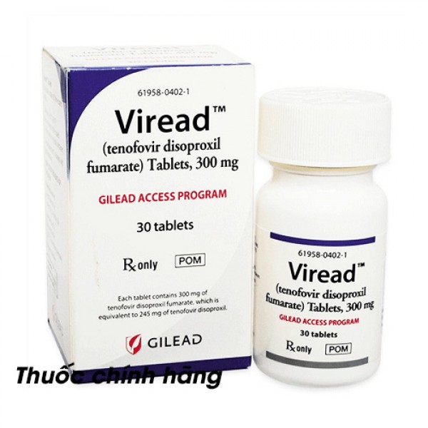  Thuốc Viread – Tenofovir disoproxil fumarate 300mg – Liều dùng, Giá bán