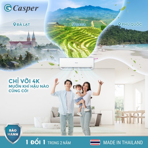 Thương hiệu Casper thuộc TOP đầu thị trường mặc dù mới ra đời được 5 năm