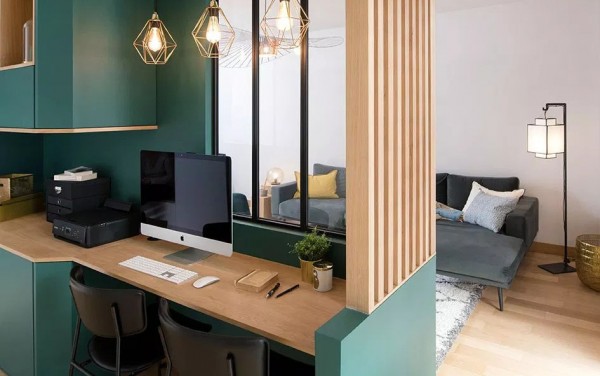 Tích hợp góc làm việc với các không gian khác trong nhà