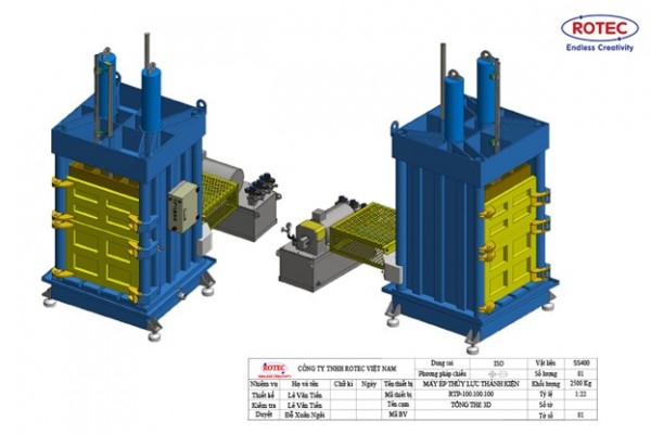 Tiêu Huỷ Sản Phẩm Lỗi Với Máy Ép Kiện Rotec