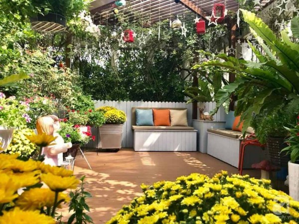 Tô điểm cho khu vườn bằng những ý tưởng độc đáo