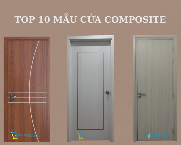 Top 10 mẫu cửa nhựa Composite - Mẫu cửa phòng ngủ giá rẻ