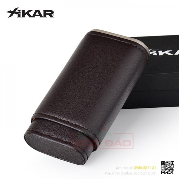 Top bao da đựng xì gà cao cấp 3 điếu Xikar chính hãng, uy tín (249BK)