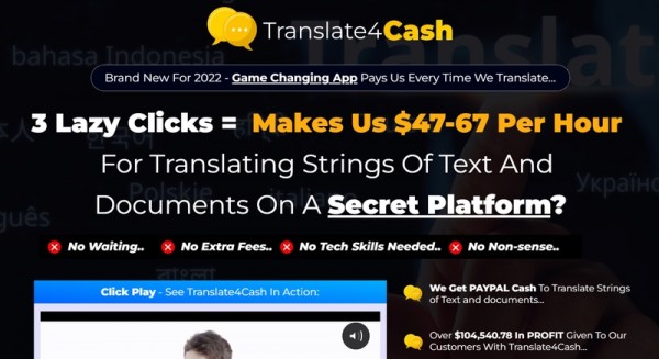 Translate4Cash OTO – 2022 Full OTO Upsell Links + 88VIP 2,000 Bonuses Value $1,153,856