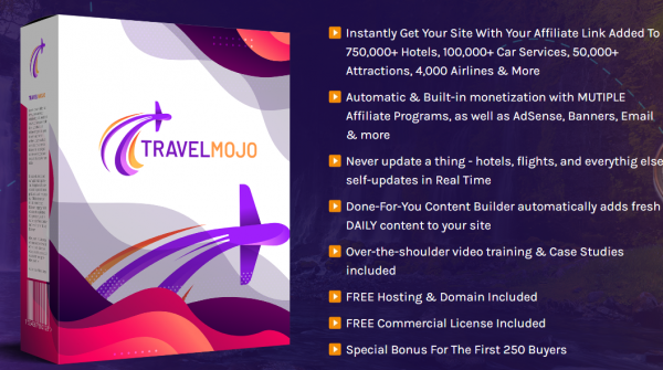 TRAVEL MOJO OTO - 2022 Full 7 OTO Upsell Links + 88VIP 2,000 Bonuses Value $1,153,856