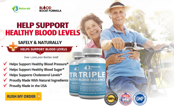 Triple Blood Balance Formula (Made In USA) 100% Natural Ingredients Real Customer Reviews!