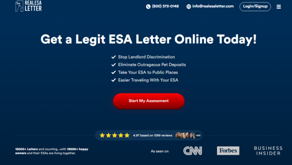 Trust RealESALetter for Legitimate ESA Letters for Depression, Anxiety, and More