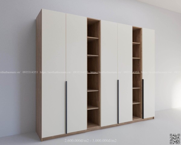 Tủ Quần Áo Gỗ MDF - Đóng Tủ Quần Áo Gỗ Công Nghiệp