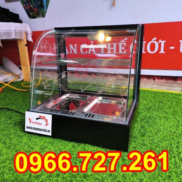 Tủ trưng bày giữ nóng thực phẩm 2 khay TBD23