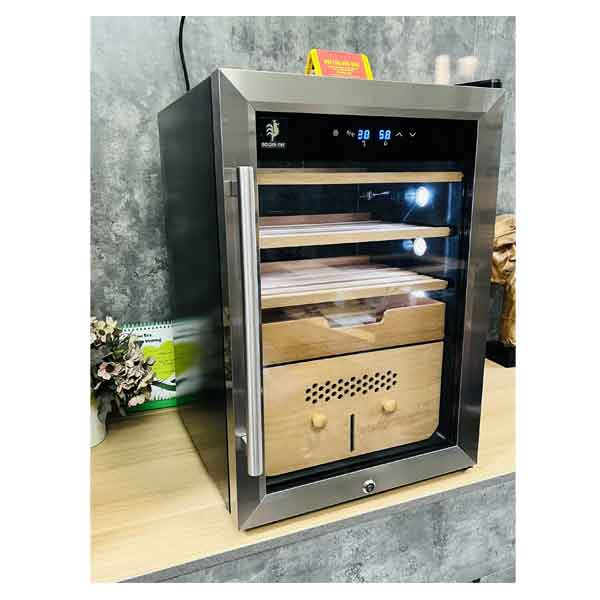 Tủ ủ đựng bảo quản xì gà cắm điện Golden Fire GF735 giá rẻ