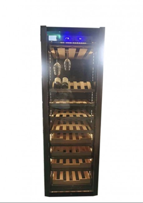 Tủ ướp rượu kết hợp bảo quản xì gà Golden Fire GF443, 54 chai, 100 điếu