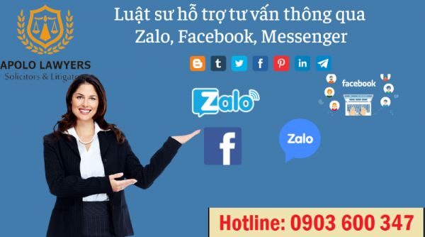 Tư vấn pháp luật trực tuyến qua Zalo và Facebook