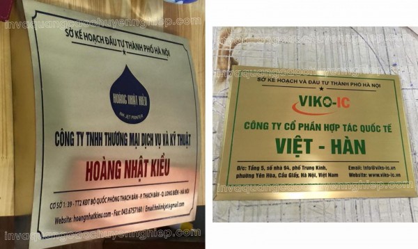 Tư vấn qua mẫu biển inox ăn mòn