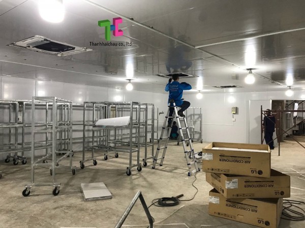 Tư vấn, thi công, lắp máy lạnh âm trần cho nhà xưởng trọn gói
