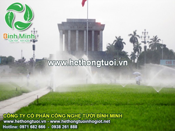 Tưới cảnh quan sân vườn, vòi tưới sân vận động, vòi phun tưới sân bóng đá, vòi phun tưới sân cỏ
