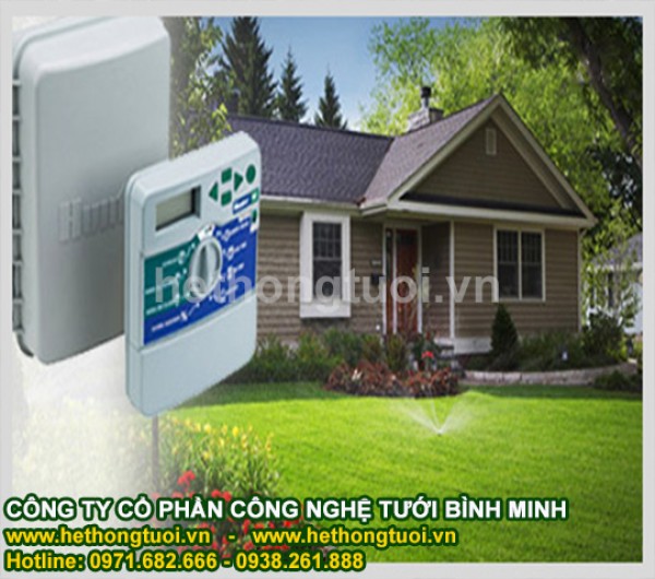 Tưới cây tự động,thiết kế và thi công hệ thống tưới cây tự động,bộ hẹn giờ tưới cây tự động