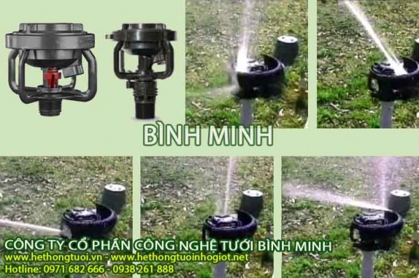 tưới phun mưa azud giá rẻ, hệ thống tưới phun mưa, béc tưới phun mưa, vòi phun tưới cây ăn quả