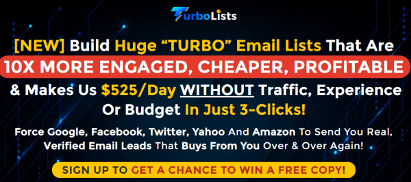 TurboLists OTO 1 to 6 OTOs Bundle Coupon + 88VIP 3,000 Bonuses Upsell