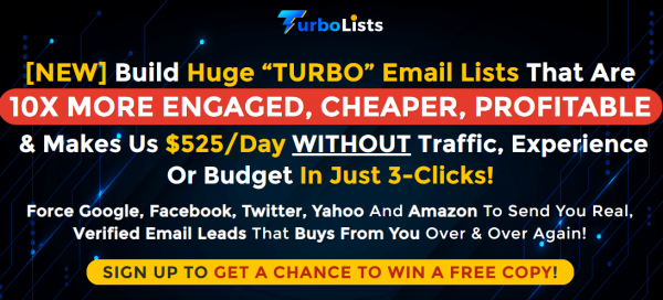 TurboLists Review - 1st to 6th All 6 OTOs Details Here + 88VIP 3,000 Bonuses