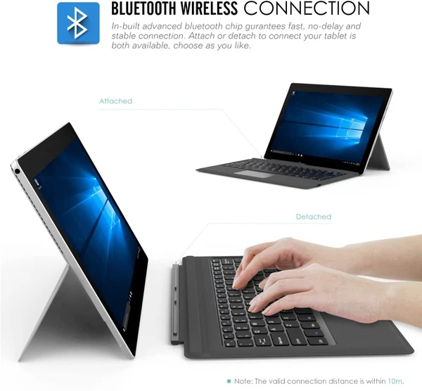 Type Cover Bluetooth (New Version) for Surface Pro 3-4-5-6-7 new 100% có đèn nền