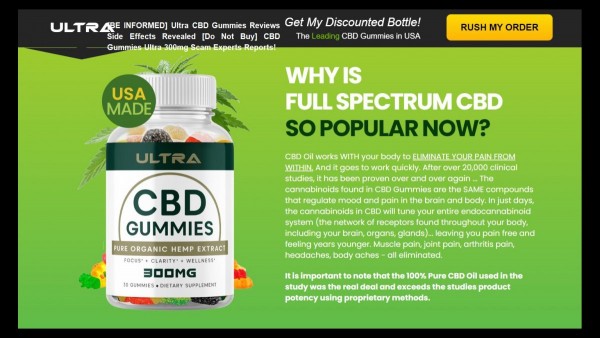 Ultra CBD Gummies Reviews - Customer Exposed Price And Benefits!