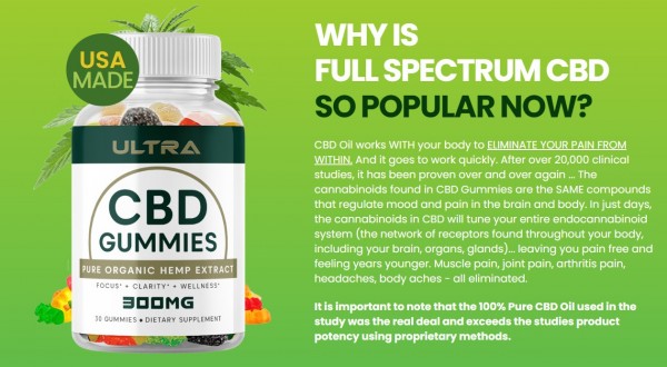 Ultra CBD Gummies USA Reviews: Know Medical Benefits/Advantages Of Taking It?