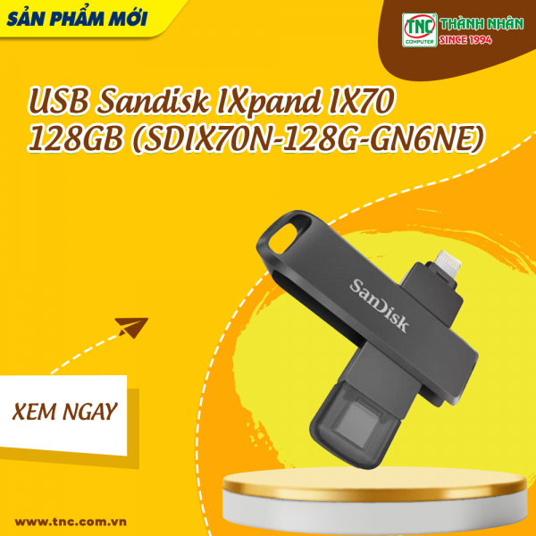  USB Sandisk IXpand IX70 128GB (SDIX70N-128G-GN6NE)
