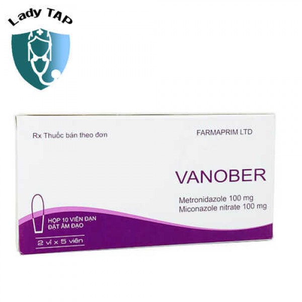 Vanober - Viên đặt điều trị viêm phụ khoa hiệu quả của Farmaprim