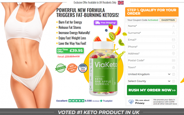 Via Keto Apple Gummies UK 