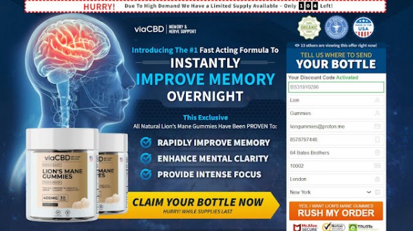 ViaCBD Lion's Mane Gummies - Enhance Your Mind Memory In 2023