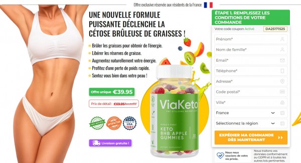 ViaKeto Apple Gummies Site Officiel 2022 & Prix de Vente En France