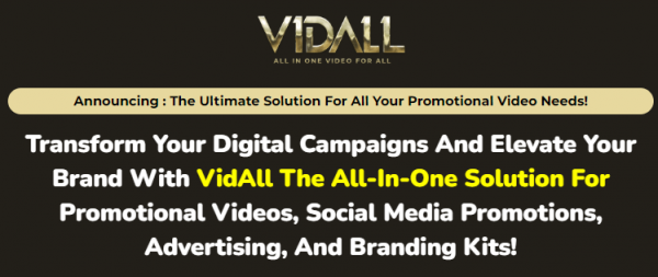 VidAll Review - VIP 3,000 Bonuses $1,732,034 + OTO 1,2 Link Here