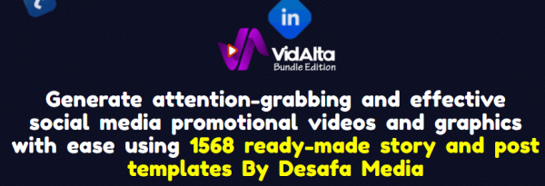 VidAlta Bundle OTO 2023: Full 2 OTO Details + 3,000 Bonuses + Demo