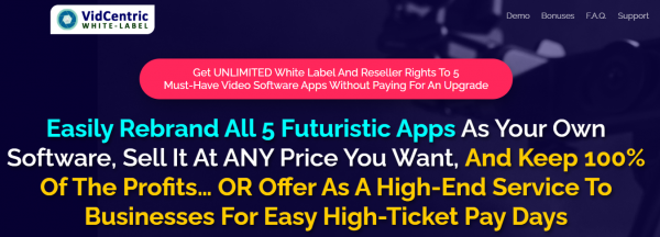 VidCentric White-Label Review - VIP 3,000 Bonuses $1,732,034 + OTOs 1,2,3,4,5,6,7,8,9 Link Here