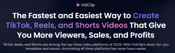 VidClip Review - VIP 5,000 Bonuses $2,976,749 + OTO 1,2 Link Here