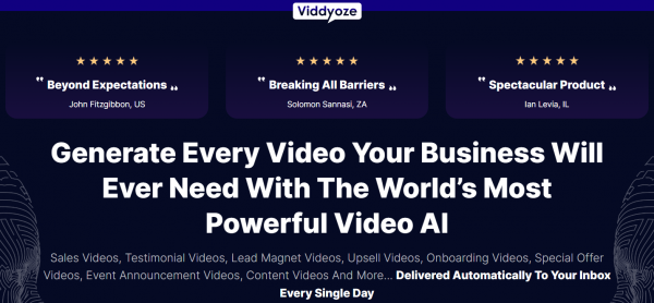 Viddyoze Review - VIP 3,000 Bonuses $1,732,034 + OTOs 1,2,3,4,5,6,7,8,9 Link Here