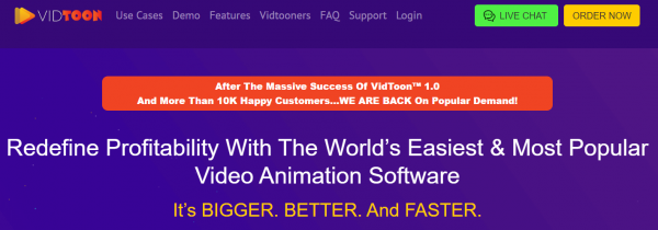 VidToon OTO 1,2,3,4,5 Upsells OTO Links + VIP 3,000 Bonuses