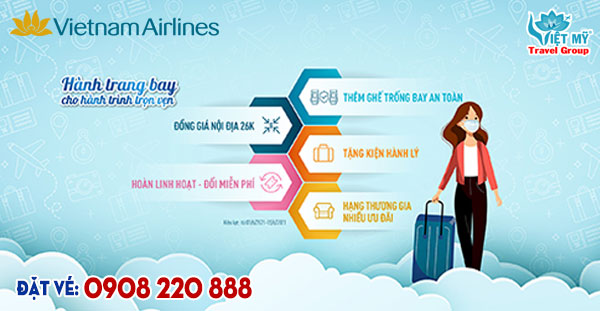Vietnam Airlines ưu đãi vé máy bay ĐỒNG GIÁ 26K