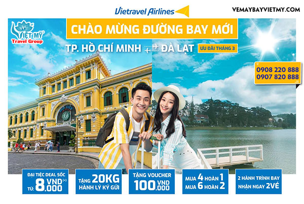 Vietravel Airliens khai trương đường bay TP.HCM – Đà Lạt