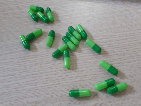 Vỏ nhộng màu xanh lá đậm lá nhạt, vỏ nang cứng, vỏ nhộng capsule Size 0