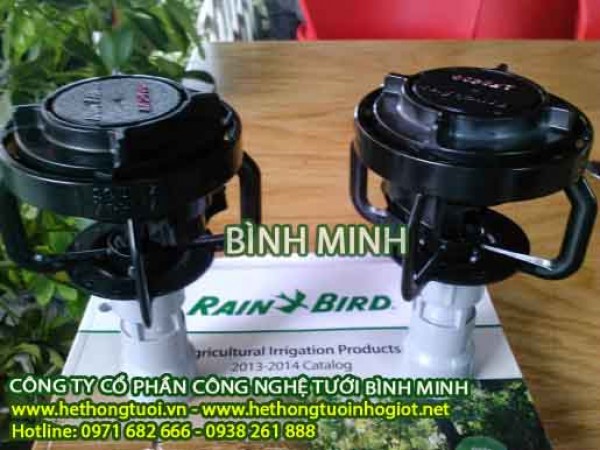 Vòi phun tưới nông nghiệp, thiết kế hệ thống tưới phun mưa, mô hình hệ thống tưới phun mưa