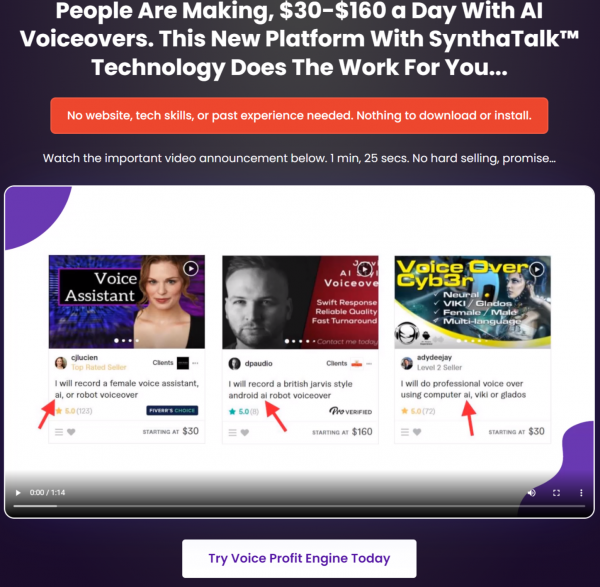 Voice Profit Engine OTO 1 to 3 OTOs Links Here + VIP 2,000 Bonuses Review