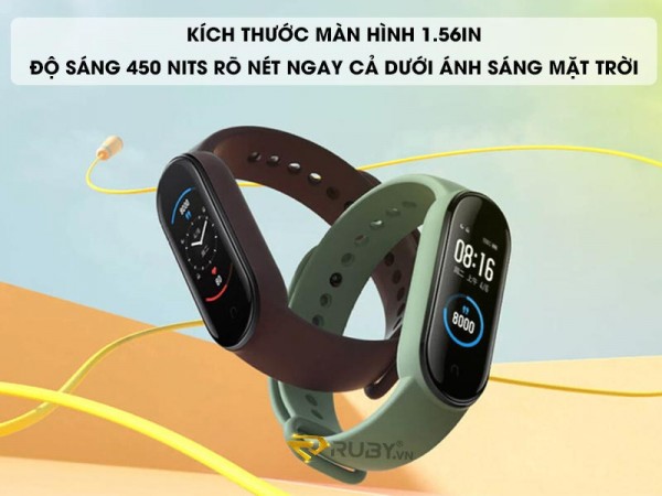 Vòng đeo tay theo dõi sức khỏe Xiaomi Mi Band 5